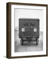 Rear View of Ambulance-George Strock-Framed Photographic Print