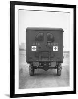 Rear View of Ambulance-George Strock-Framed Photographic Print