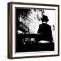 Rear View of Horse and Trap Driver-Rory Garforth-Framed Premium Photographic Print