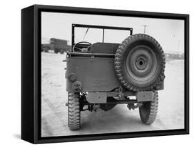 Rear View of Jeep-George Strock-Framed Stretched Canvas