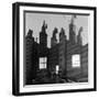 Rear View of Residential Victorian Buildings, Islington, London, c.1940-John Gay-Framed Giclee Print