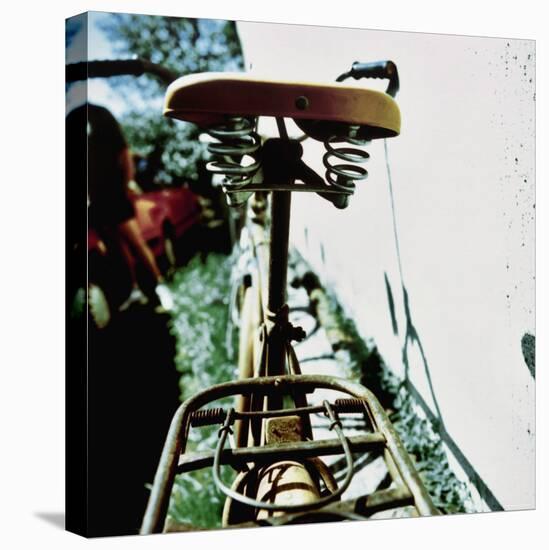 Rear View of the Seat of a Bicycle-null-Stretched Canvas