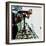 Rear View of the Seat of a Bicycle-null-Framed Photographic Print