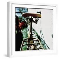 Rear View of the Seat of a Bicycle-null-Framed Photographic Print