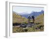 Rear View of Two Women Hiking-null-Framed Photographic Print