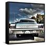 Rear View of Vintage Automobile in America-Salvatore Elia-Framed Stretched Canvas