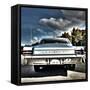 Rear View of Vintage Automobile in America-Salvatore Elia-Framed Stretched Canvas