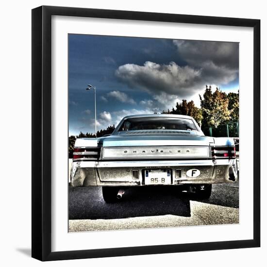 Rear View of Vintage Automobile in America-Salvatore Elia-Framed Photographic Print