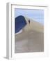 Rear View of Woman Running Up a Sand Dune-null-Framed Photographic Print