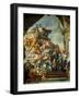 Rear Wall Painting of the Upper Hall Glorifying George I (1660-1727) and the House of Hanover,…-Sir James Thornhill-Framed Giclee Print