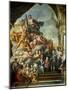 Rear Wall Painting of the Upper Hall Glorifying George I (1660-1727) and the House of Hanover,…-Sir James Thornhill-Mounted Giclee Print