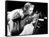 REAR WINDOW, 1954 directed by ALFRED HITCHCOCK Grace Kelly and James Stewart (b/w photo)-null-Framed Stretched Canvas