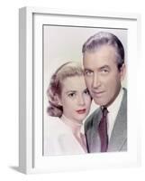 REAR WINDOW, 1954 directed by ALFRED HITCHCOCK Grace Kelly and James Stewart (photo)-null-Framed Photo