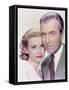 REAR WINDOW, 1954 directed by ALFRED HITCHCOCK Grace Kelly and James Stewart (photo)-null-Framed Stretched Canvas