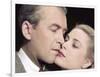 REAR WINDOW, 1954 directed by ALFRED HITCHCOCK James Stewart and Grace Kelly (photo)-null-Framed Photo