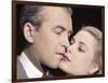 REAR WINDOW, 1954 directed by ALFRED HITCHCOCK James Stewart and Grace Kelly (photo)-null-Framed Photo