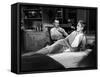 REAR WINDOW, 1954 directed byALFRED HITCHCOCK James Stewart and Grace Kelly (b/w photo)-null-Framed Stretched Canvas