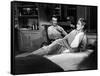 REAR WINDOW, 1954 directed byALFRED HITCHCOCK James Stewart and Grace Kelly (b/w photo)-null-Framed Stretched Canvas