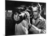 REAR WINDOW, 1954 directed byALFRED HITCHCOCK James Stewart (b/w photo)-null-Mounted Photo