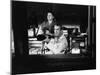 REAR WINDOW, 1954 directed byALFRED HITCHCOCK Thelma Ritter and James Stewart (b/w photo)-null-Mounted Photo