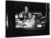 REAR WINDOW, 1954 directed byALFRED HITCHCOCK Thelma Ritter and James Stewart (b/w photo)-null-Stretched Canvas