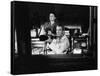 REAR WINDOW, 1954 directed byALFRED HITCHCOCK Thelma Ritter and James Stewart (b/w photo)-null-Framed Stretched Canvas