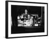 REAR WINDOW, 1954 directed byALFRED HITCHCOCK Thelma Ritter and James Stewart (b/w photo)-null-Framed Photo