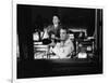 REAR WINDOW, 1954 directed byALFRED HITCHCOCK Thelma Ritter and James Stewart (b/w photo)-null-Framed Photo