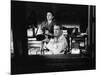 REAR WINDOW, 1954 directed byALFRED HITCHCOCK Thelma Ritter and James Stewart (b/w photo)-null-Mounted Photo