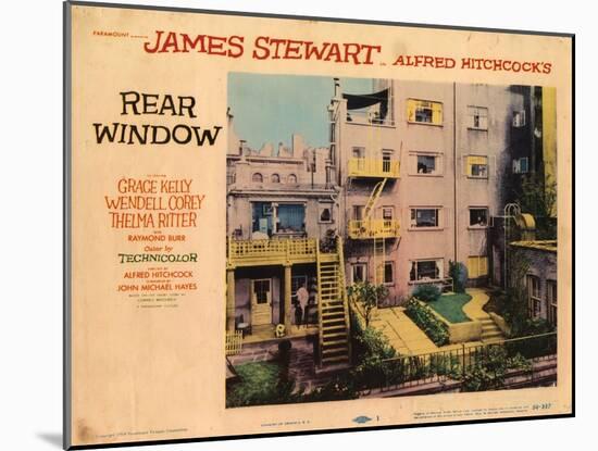Rear Window, 1954-null-Mounted Art Print