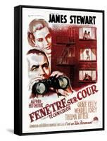 Rear Window, (aka Fenetre Sur Cour), French Poster Art, 1954-null-Framed Stretched Canvas