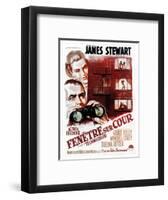 Rear Window, (aka Fenetre Sur Cour), French Poster Art, 1954-null-Framed Art Print