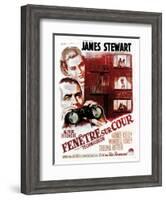 Rear Window, (aka Fenetre Sur Cour), French Poster Art, 1954-null-Framed Art Print