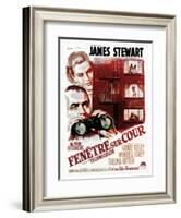 Rear Window, (aka Fenetre Sur Cour), French Poster Art, 1954-null-Framed Art Print