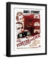 Rear Window, (aka Fenetre Sur Cour), French Poster Art, 1954-null-Framed Art Print