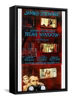 Rear Window, Bottom from Left: Grace Kelly, James Stewart on Poster Art, 1954-null-Framed Stretched Canvas