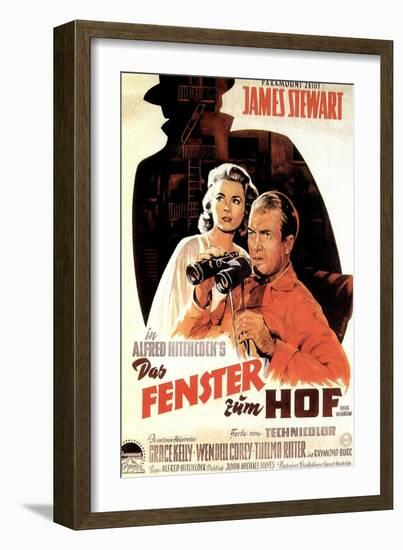 Rear Window, from Left, Grace Kelly, James Stewart, 1954-null-Framed Art Print