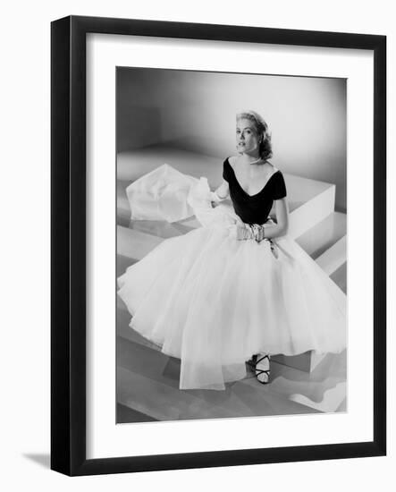 Rear Window, Grace Kelly in Publicity Shot, 1954-null-Framed Photo