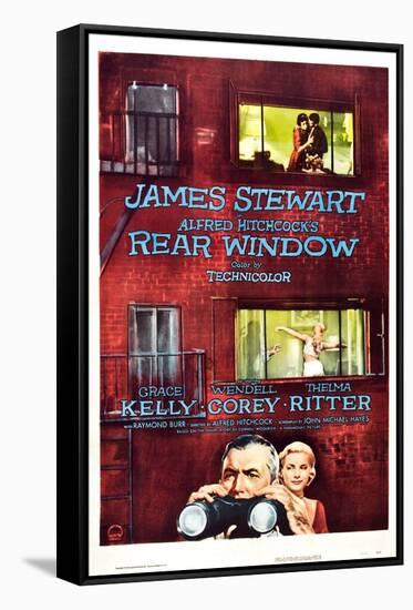 Rear Window, Grace Kelly, James Stewart, 1954-null-Framed Stretched Canvas