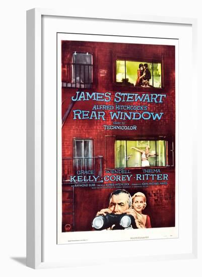 Rear Window, Grace Kelly, James Stewart, 1954-null-Framed Art Print