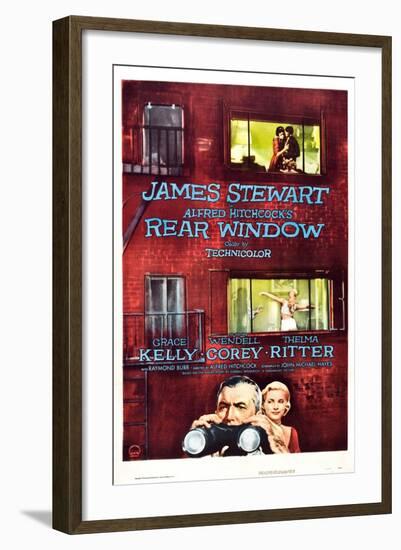 Rear Window, Grace Kelly, James Stewart, 1954-null-Framed Art Print