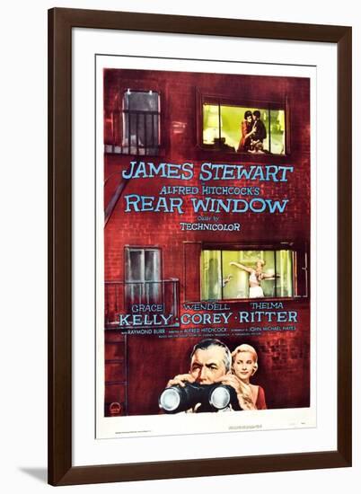 Rear Window, Grace Kelly, James Stewart, 1954-null-Framed Premium Giclee Print