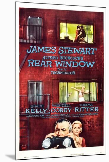 Rear Window, Grace Kelly, James Stewart, 1954-null-Mounted Art Print