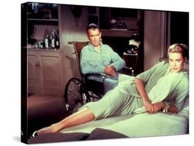 Rear Window, James Stewart, Grace Kelly, 1954-null-Stretched Canvas