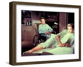 Rear Window, James Stewart, Grace Kelly, 1954-null-Framed Photo