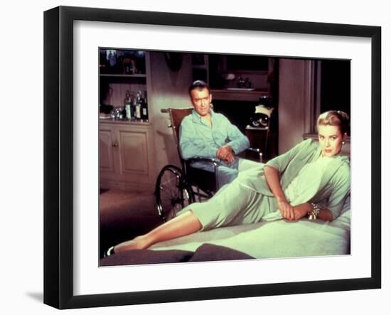 Rear Window, James Stewart, Grace Kelly, 1954-null-Framed Photo