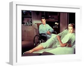 Rear Window, James Stewart, Grace Kelly, 1954-null-Framed Photo