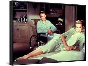 Rear Window, James Stewart, Grace Kelly, 1954-null-Framed Photo