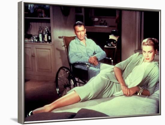 Rear Window, James Stewart, Grace Kelly, 1954-null-Framed Photo