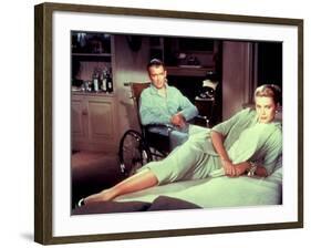 Rear Window, James Stewart, Grace Kelly, 1954-null-Framed Photo